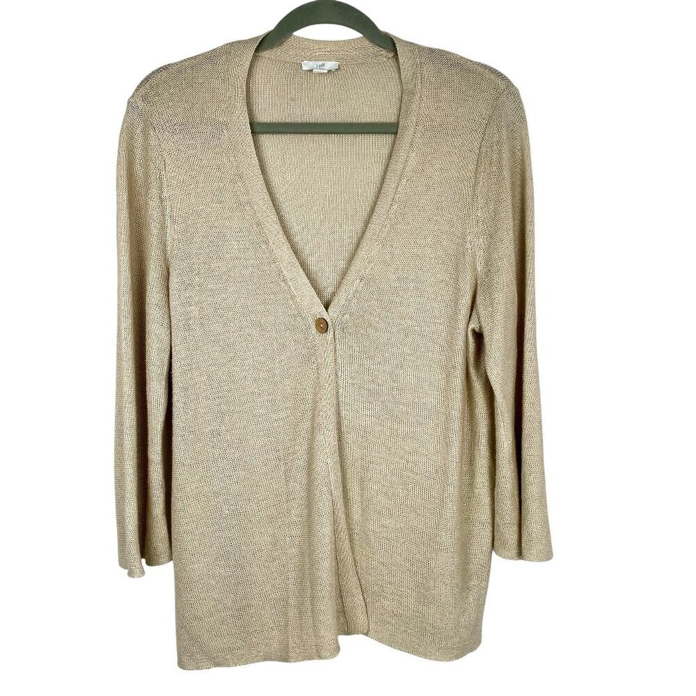 J. Jill Tan Cardigan Sweater